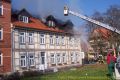 Brand einer Dachgeschosswohnung in der Braunschweiger Straße.brFoto: Feuerwehr Halberstadt