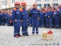 Die "Kleinen Feuerlöscher" aus Klein Quenstedt zeigten, dass sie in Branderkennung und Brandmeldung bereits fit sind.brFoto: Feuerwehr Halberstadt